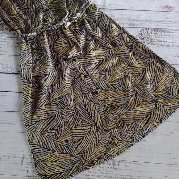 TAHARI ABSTRACT PRINT DRESS - Picture 3 of 5